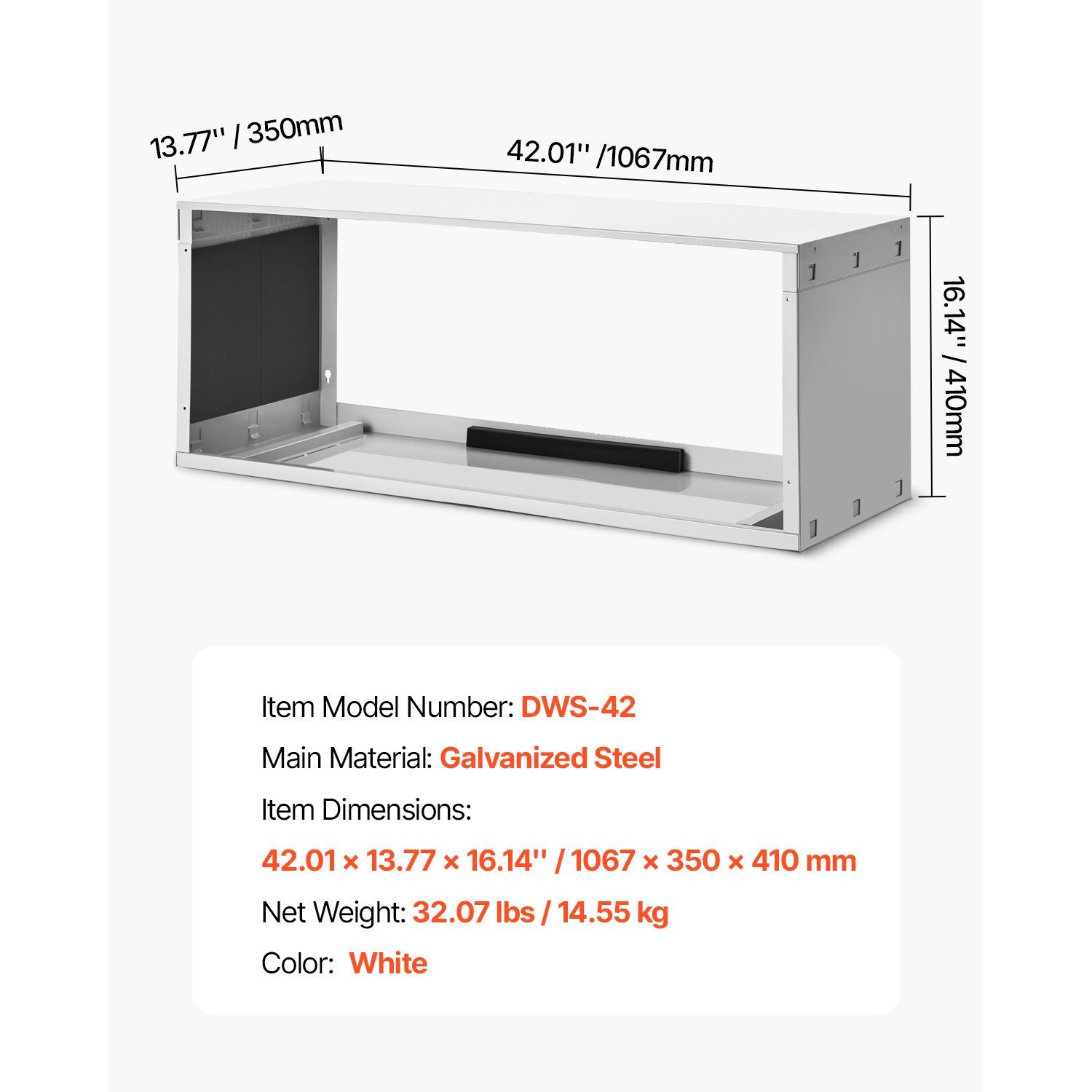 Air Conditioner Wall Sleeve, 42 in Through the Wall Air Conditioner Sleeve, Wall