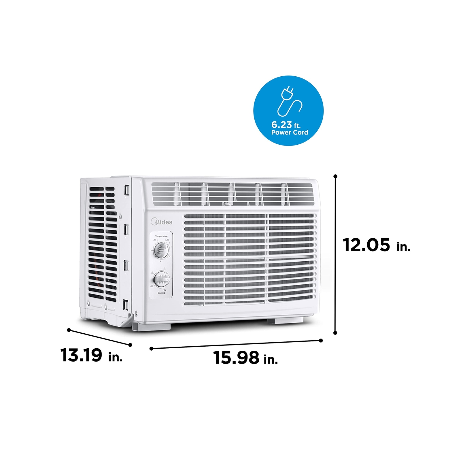 Midea 5,000 BTU EasyCool Small Window Air Conditioner – Cool up to 150 Sq. Ft…