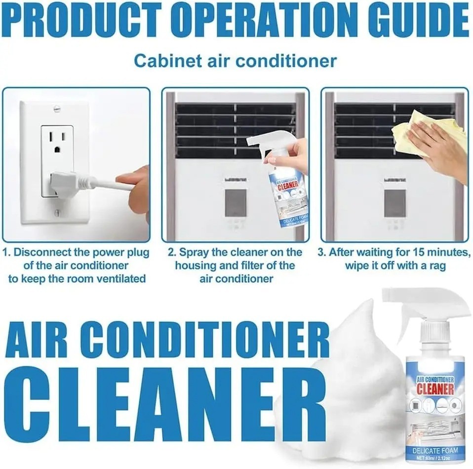 15pc Air Conditioner Cleaning Cover Kit With Clean Tools Waterproof Dust 118cm