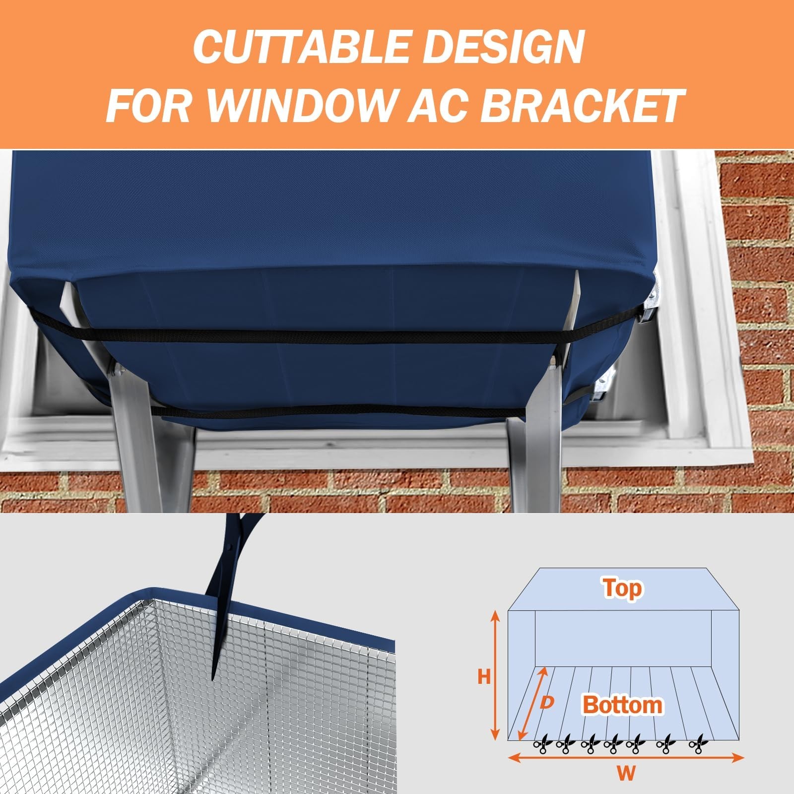 Winter Insulated Window AC Cover 21″W x 16″D x 15″H – Waterproof & Windproof Pro