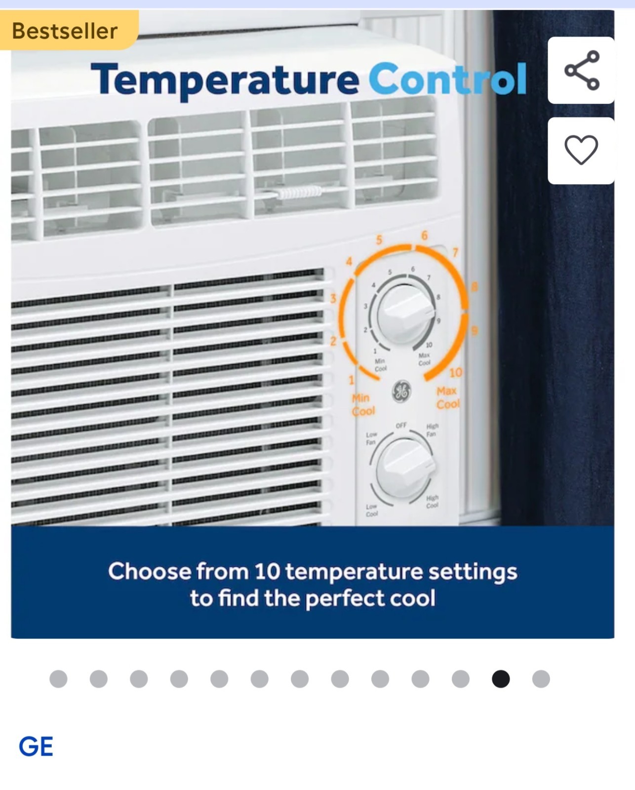 Window Air Conditioner 5000 BTU Cooling Up to 150 SQ. Ft.