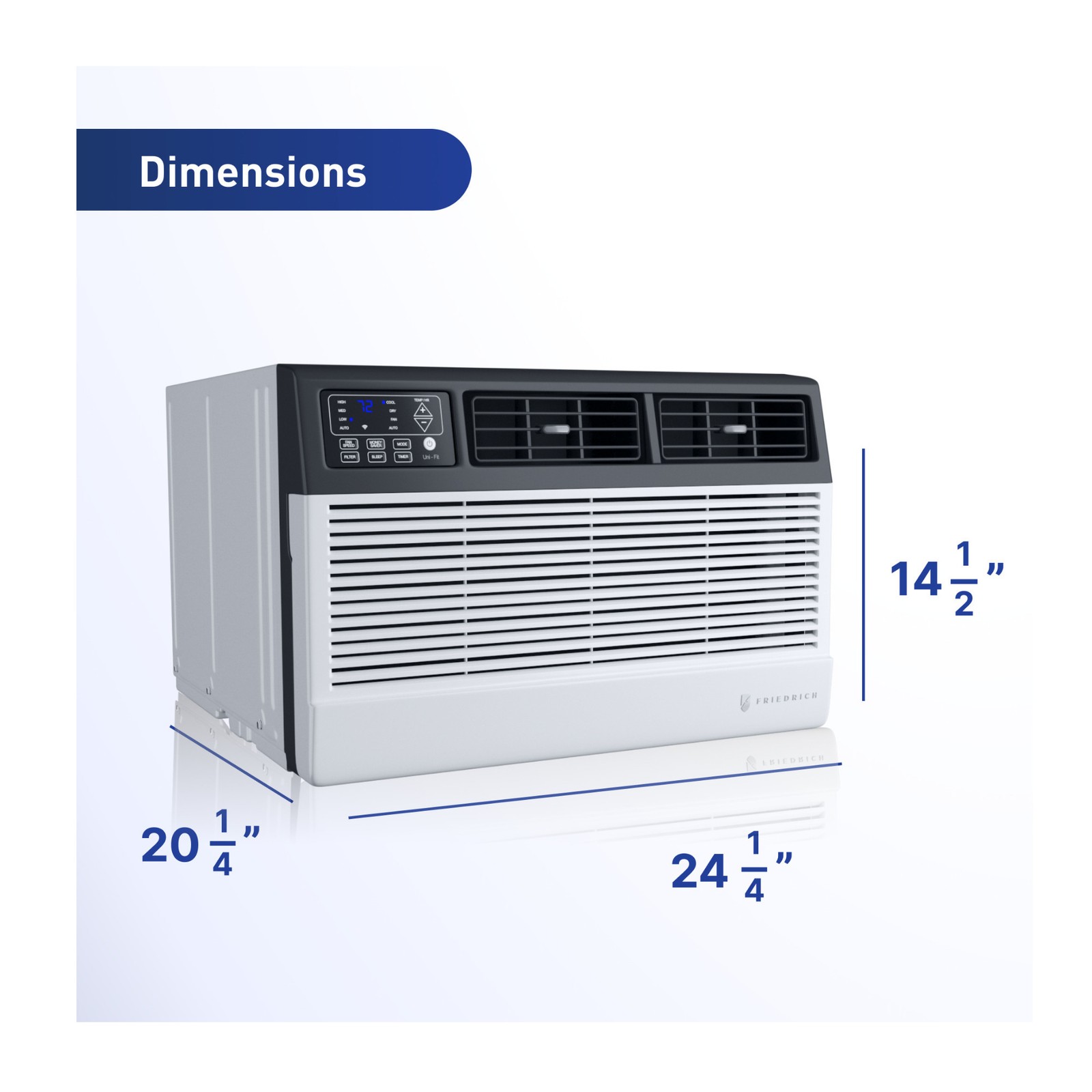 Friedrich Uni-Fit 12000 BTU Smart Through the Wall Air Conditioner 230 Volts