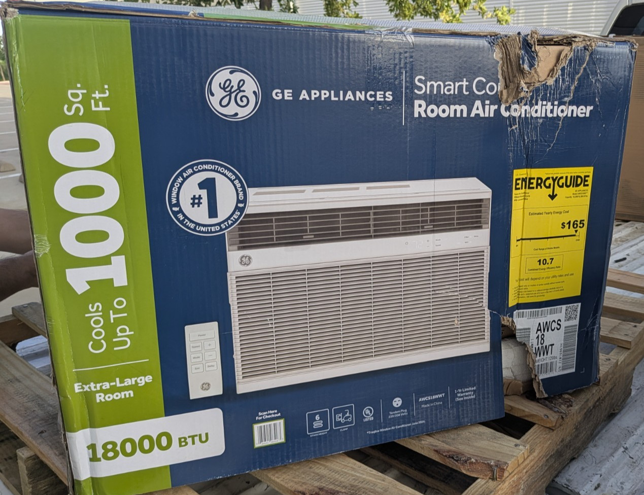 GE AHTK10AA 18,000 BTU Smart Window Air Conditioner – 230V – Local Pickup