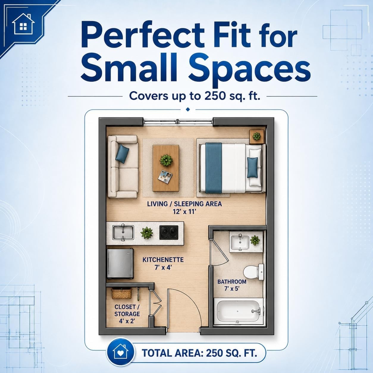 Powerful Cooling for Bedrooms, Living Rooms – 6000 BTU