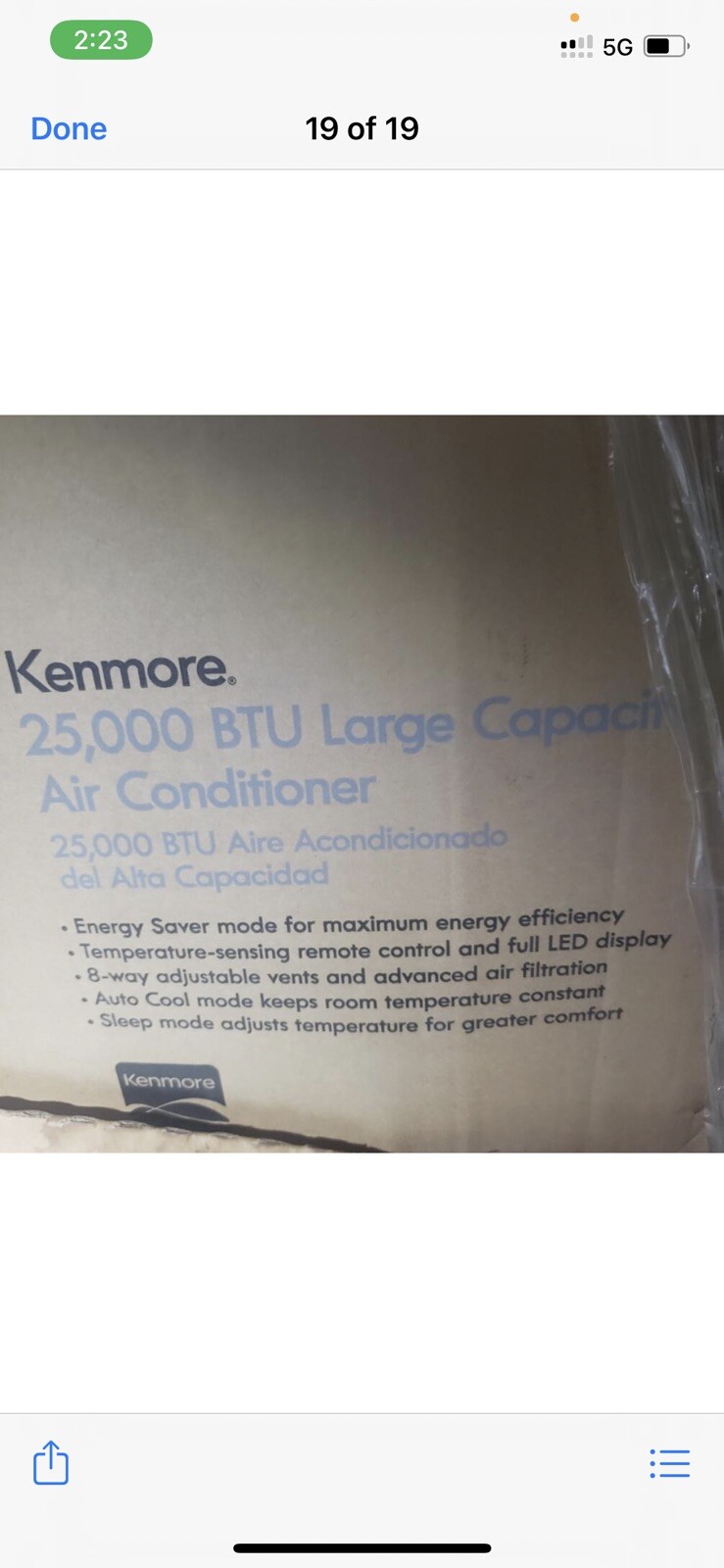 kennmore window air Conditioner 25000 BTU W Remote Local pick up in Chicago