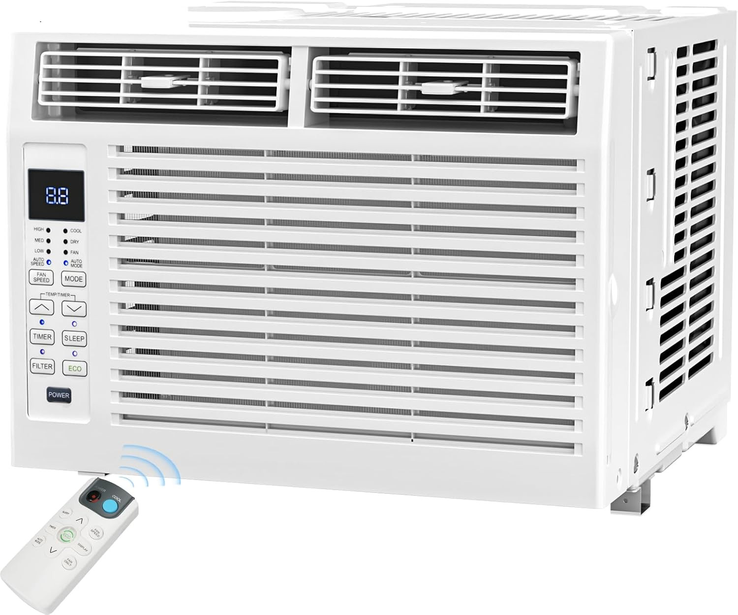 Antarctic Star 6,000 BTU Window Air Conditioner, Window AC Unit, Cools Rooms up