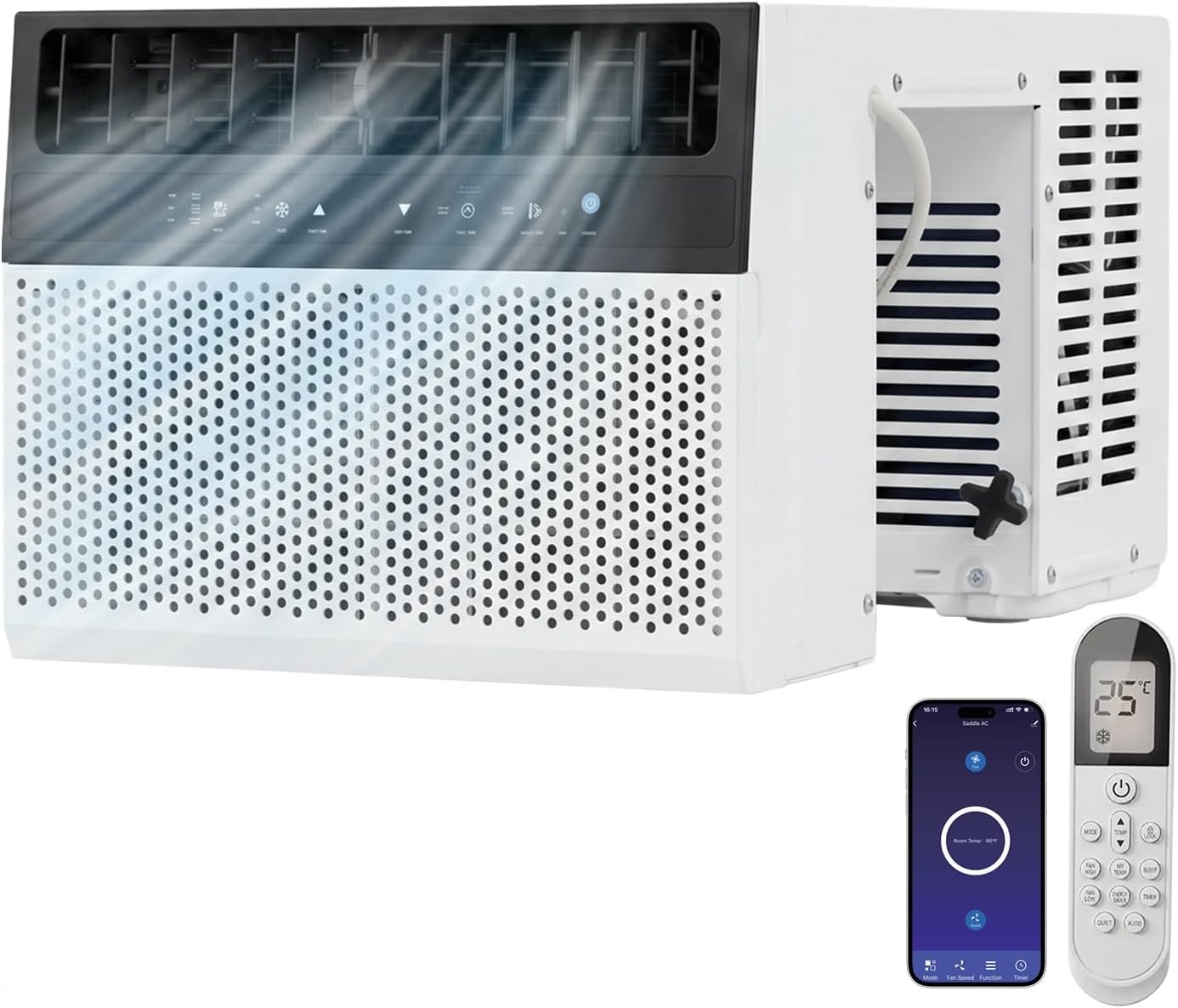 10000BTU /12000BTU U-shaped 6-in-1 Window Air Conditioner Cools up to 450 sq.ft