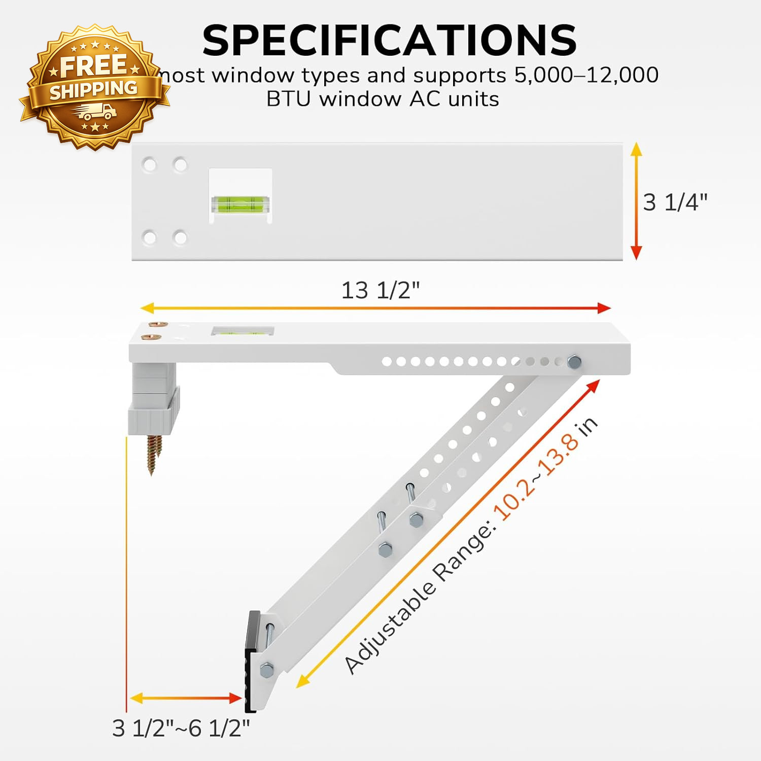 AC Window Air Conditioner Support Bracket Heavy Duty Window AC Bracket