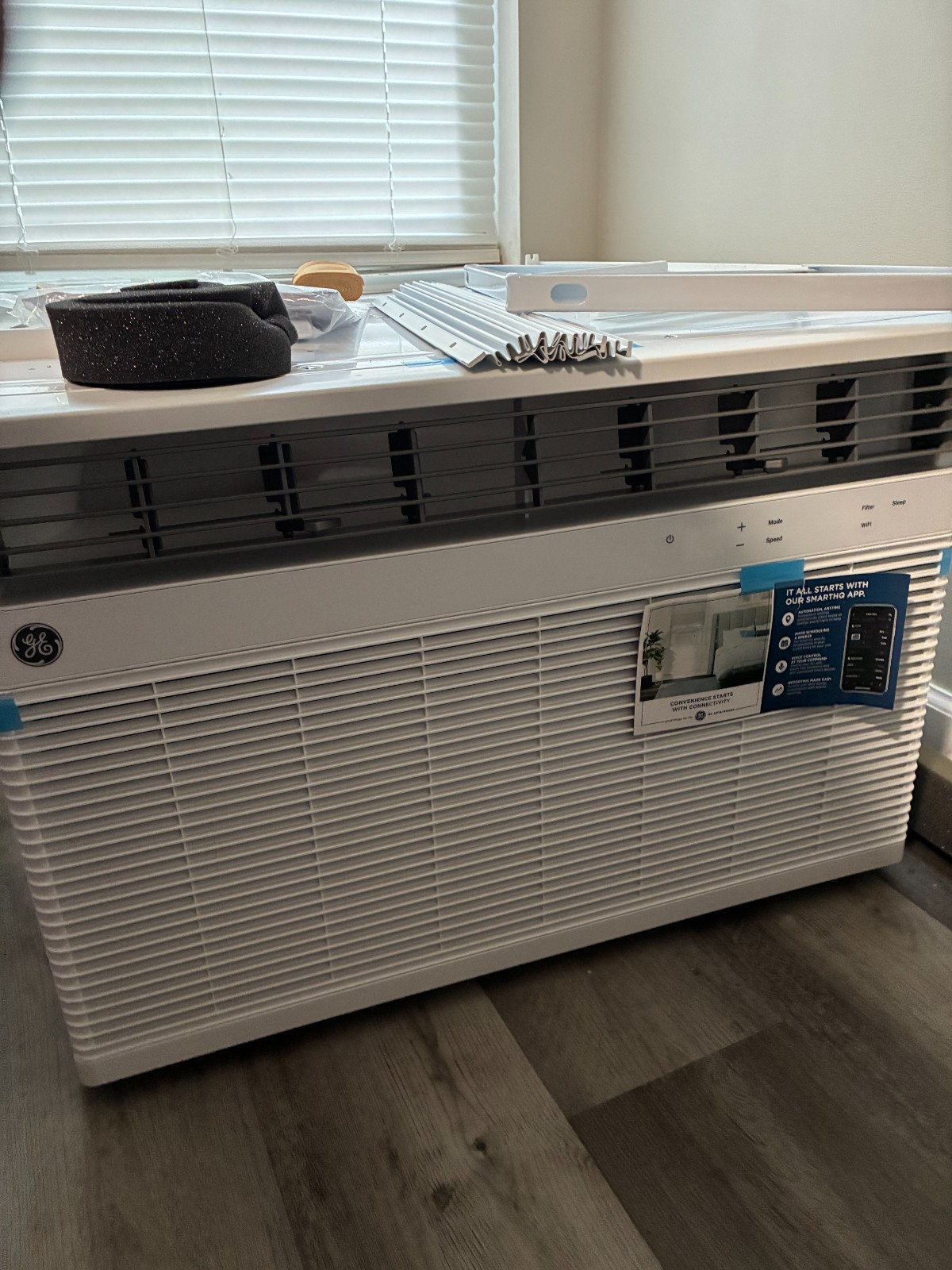 GE Extra Large Room Window Air Conditioner, Remote Included 23700-BTU, 240 Volts