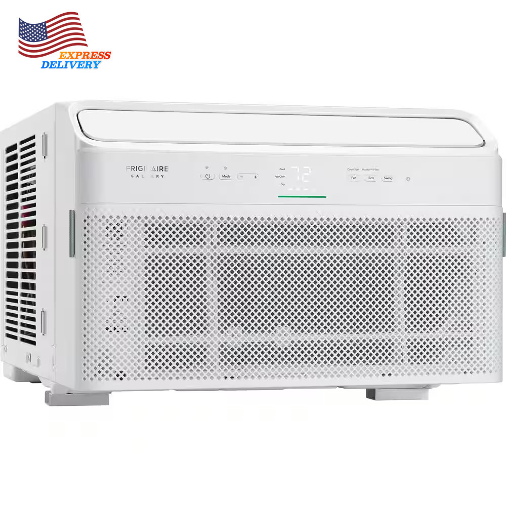 12000 BTU 115-Volts Window Air Conditioner Cools 550 Sq Ft with Remote and Wi-Fi