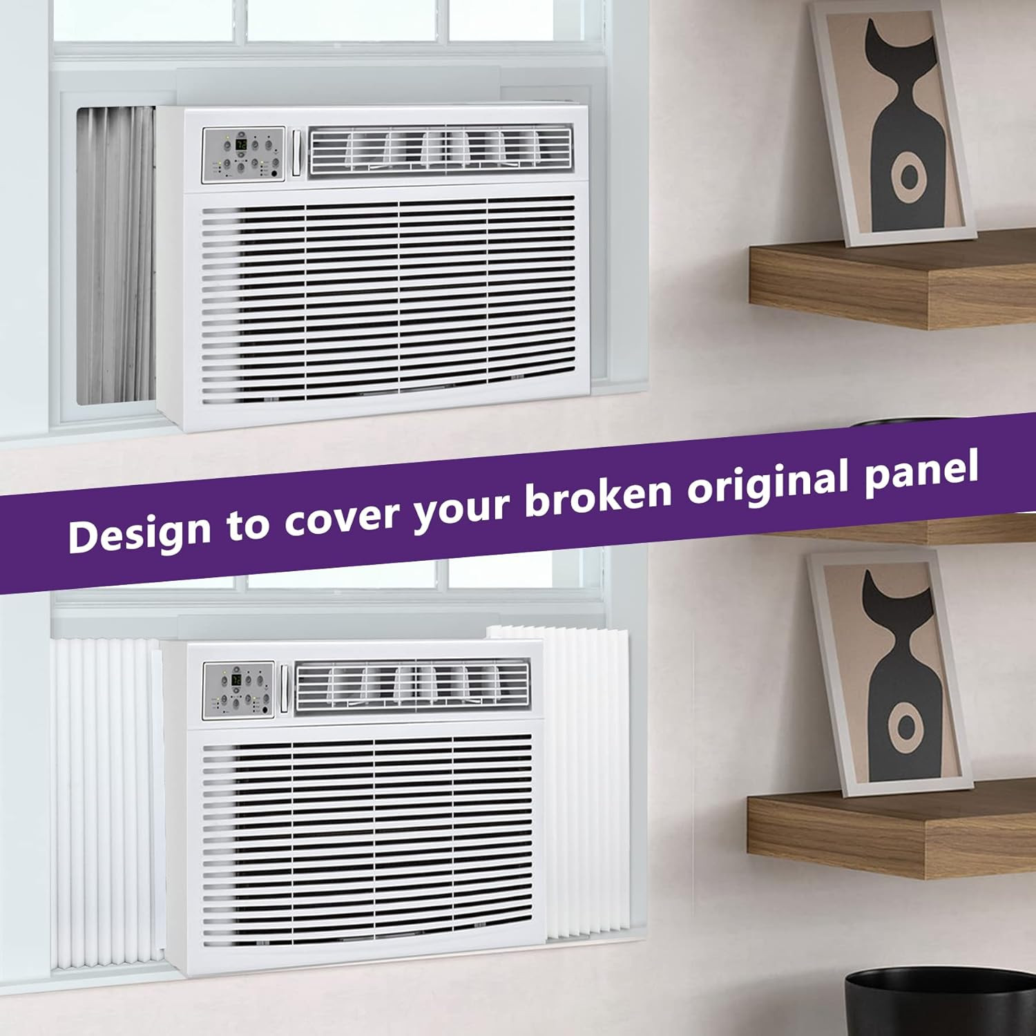 Window Air Conditioner Foam Insulation Panels,Window AC Side Panel Kit,Summer an