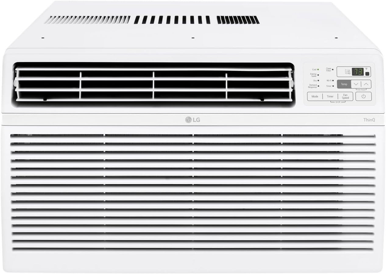 LG 12,000 BTU Window Air Conditioner with Remote , Wifi App, Ultra-Quiet, Washab
