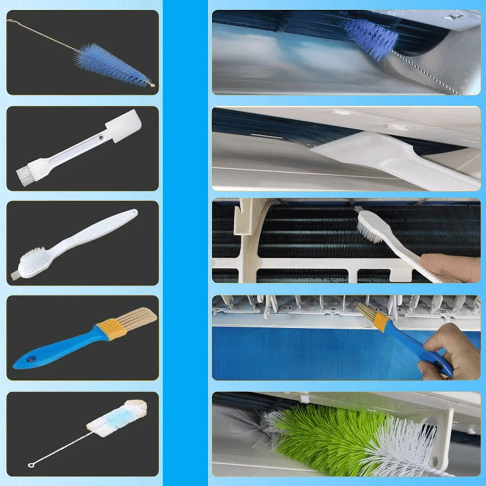 15pc Air Conditioner Cleaning Cover Kit With Clean Tools Waterproof Dust 118cm