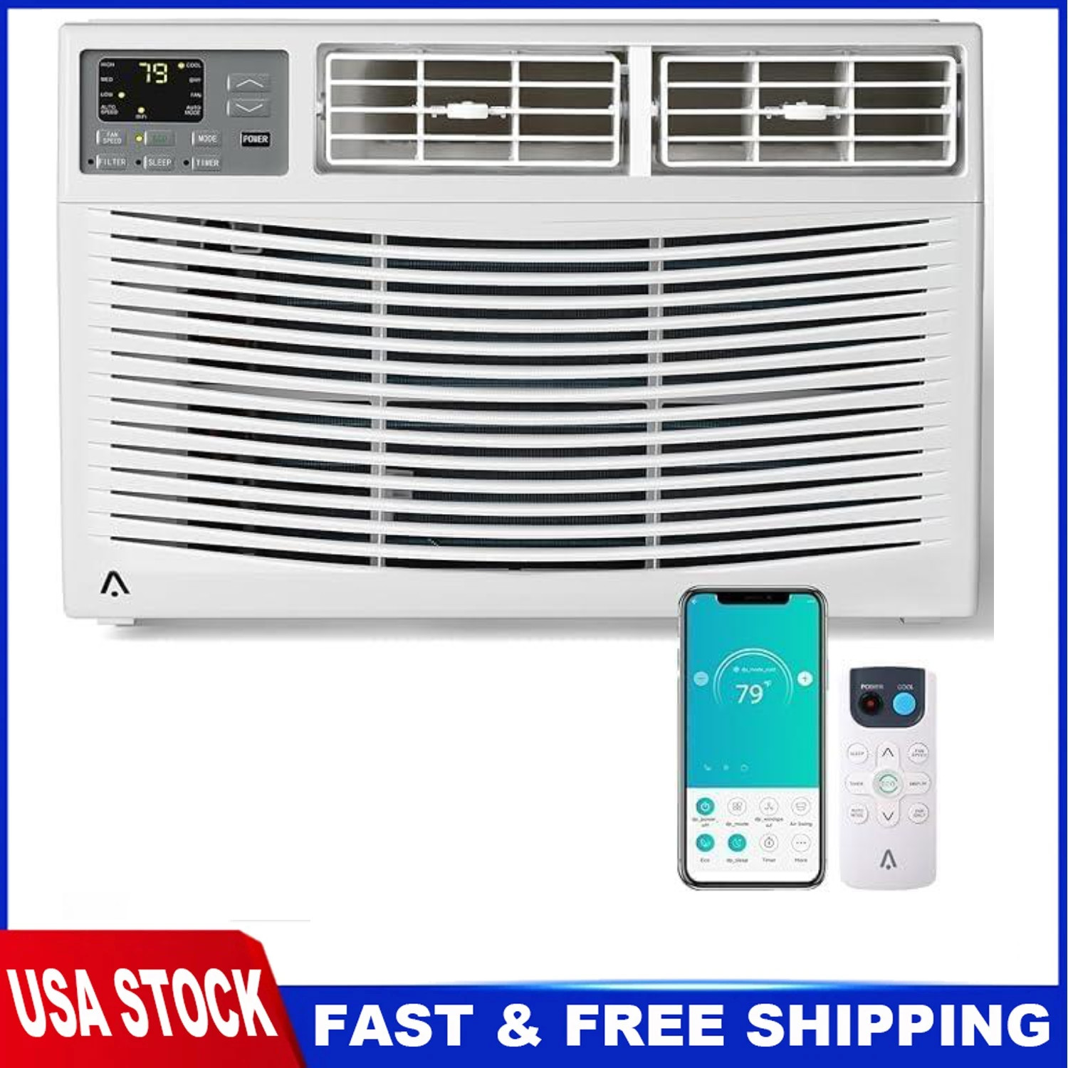 12,000 BTU Window Air Conditioner AC Unit up to 550 Sq. Ft Remote Mounting Kit