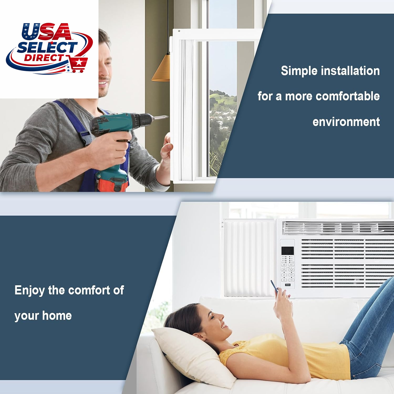 Adjustable AC Insulation Side Panels for 10000 BTU Window Units