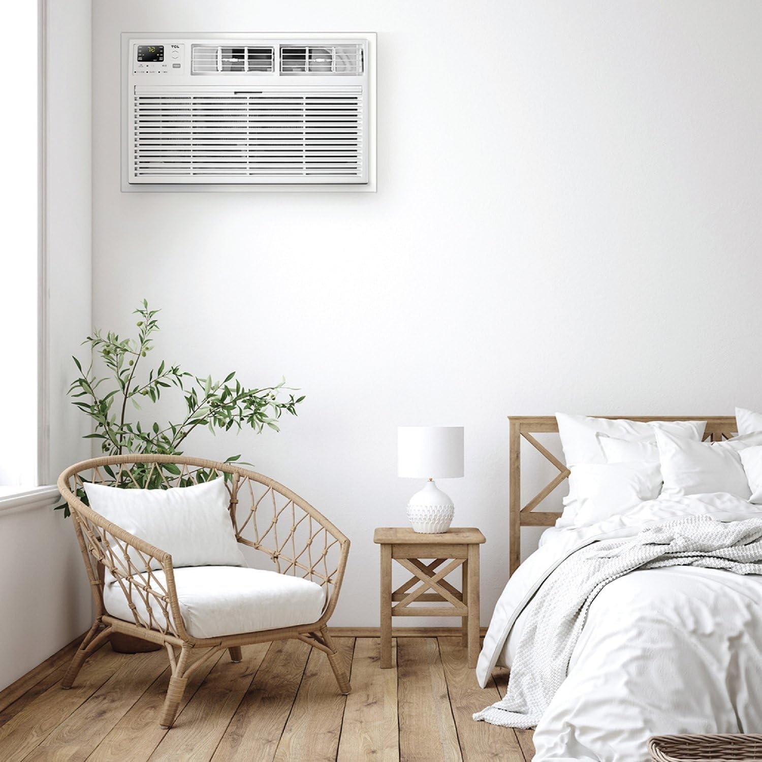TCL 8,000 BTU Smart Through-The-Wall Air Conditioner, Alexa Google Assistant