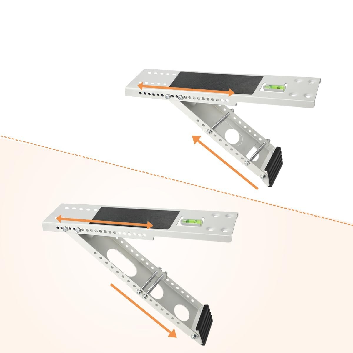 Adjustable Air Conditioner Support Bracket – Anti-Slip Shock Absorbing Mat, Safe