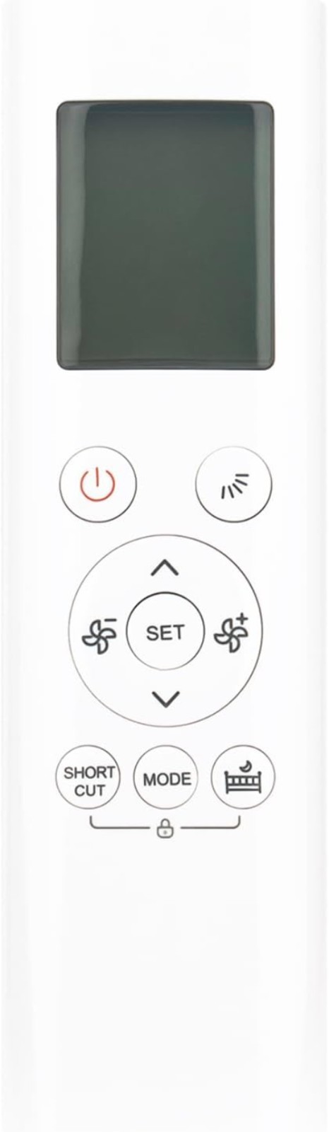 Replacement Remote Control for Midea U-Shaped Smart Window Air Conditioner