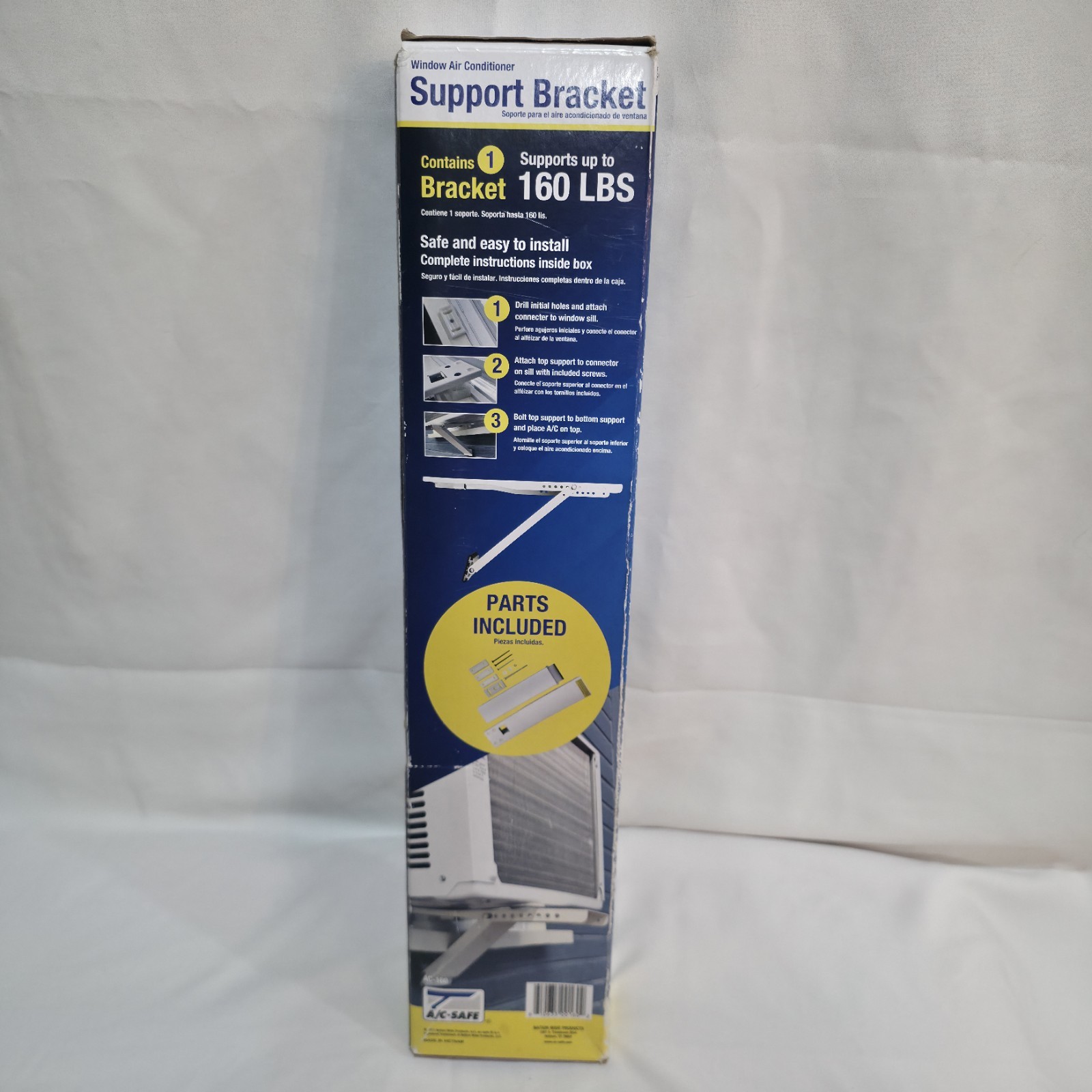 AC-Safe Universal Heavy-Duty Air Conditioner Support Holds 160 lbs 12k-24k BTU