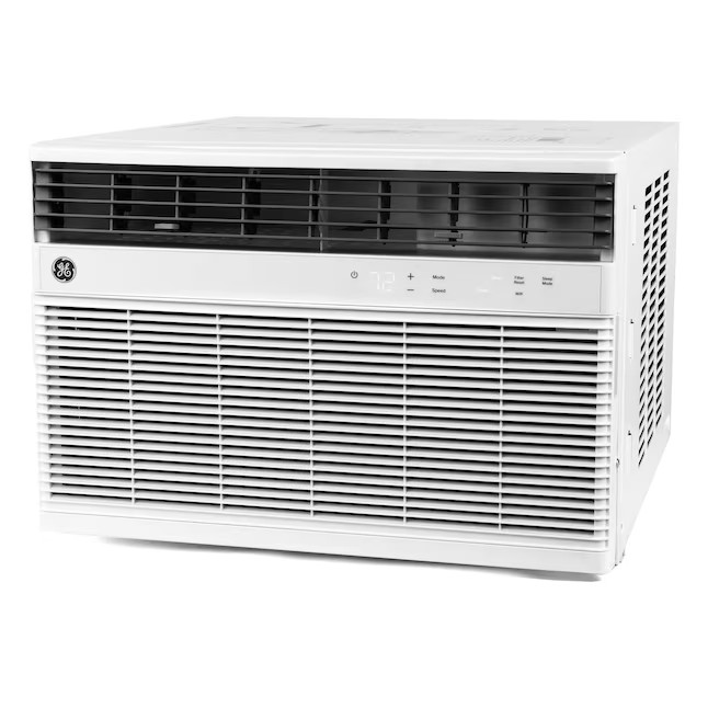 GE Medium Room Window Air Conditioner with Heater, Remote Included 8000-BTU