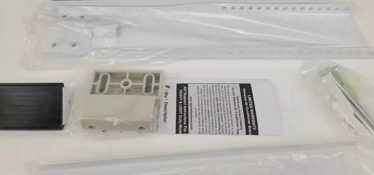 New Alpine Hardware 170 lb Universal Air Conditioner Support Bracket Heavy Duty