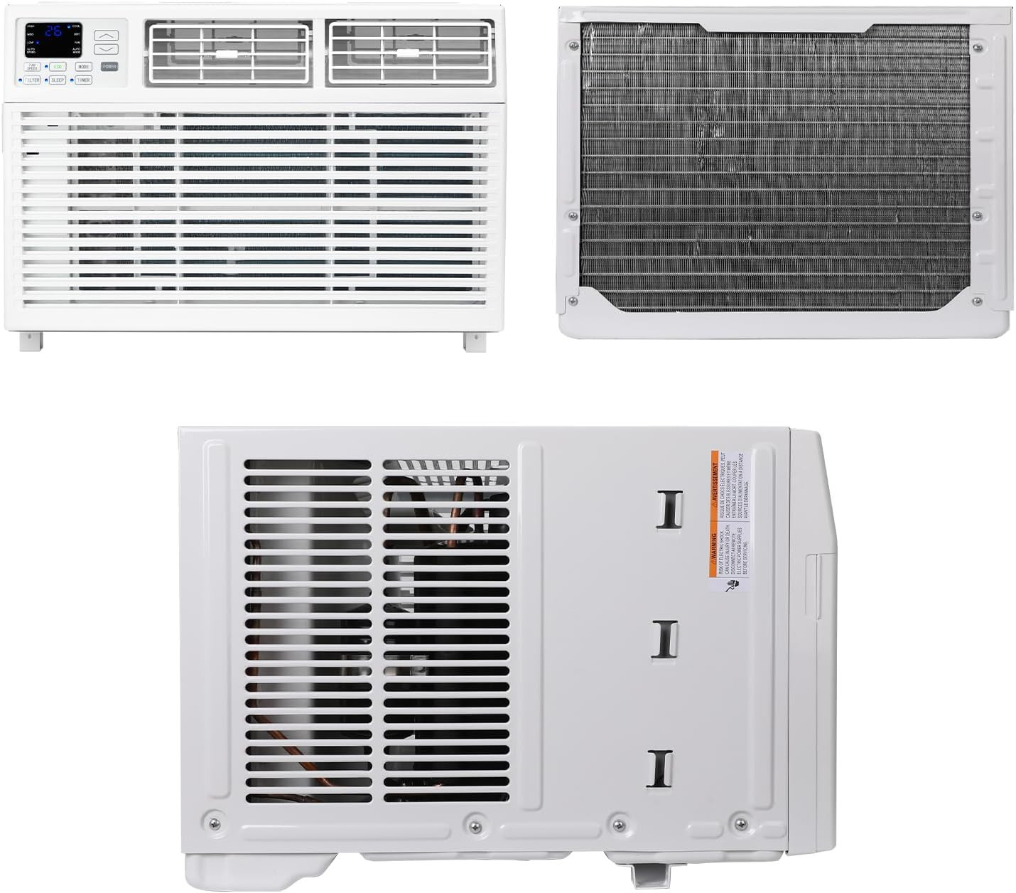12000 BTU Window Air Conditioner for Large Room up to 550 Sq.Ft, 3-In-1 Cooling