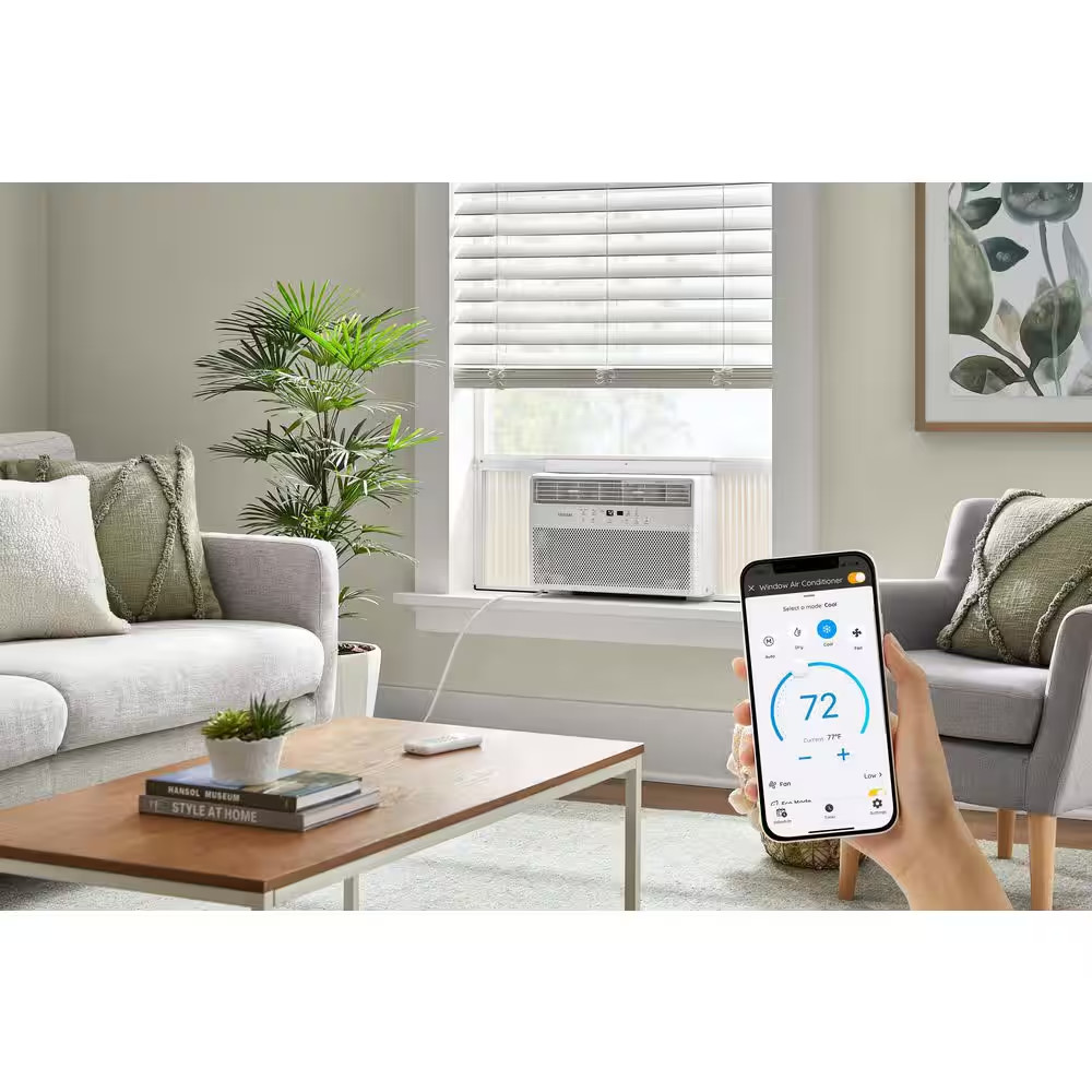 8,000 BTU 115-Volt Window Air Conditioner Cools 350 Sq. Ft. with Dehumidifier in