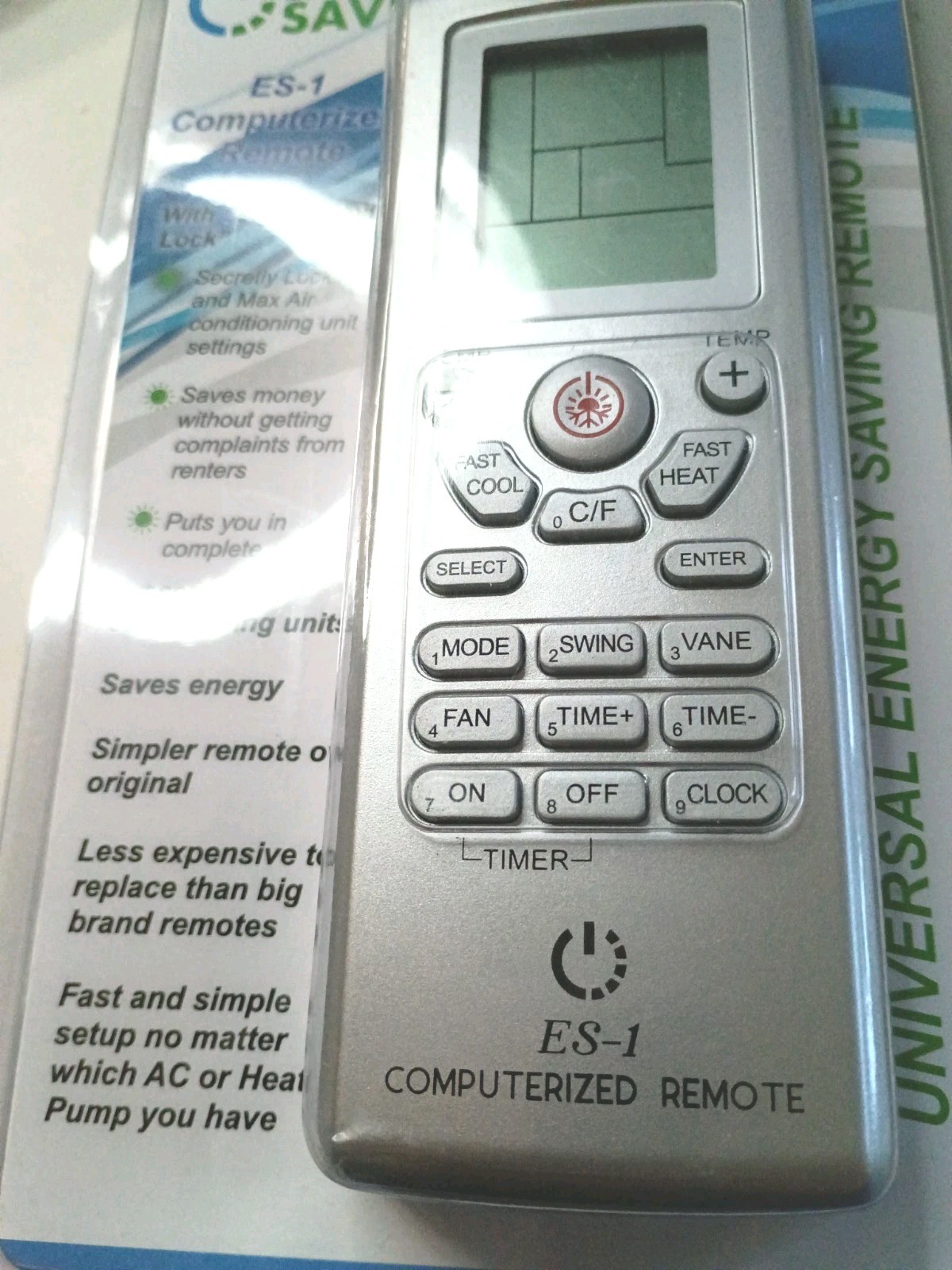Enrgy Save ES-1 Universal Energy Saving Computerized Remote for Window/Wall Air