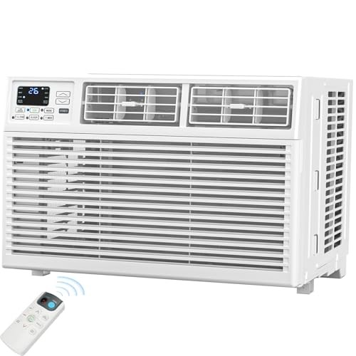 8,000 BTU Window Air Conditioner, Window AC Unit, 1 Count (Pack of 1) White