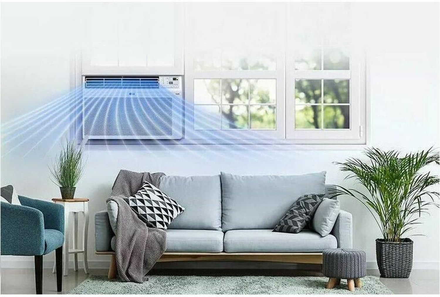 LG 14000 BTU Window Air Conditioners [2023 New] Remote Control Wifi Enabled App