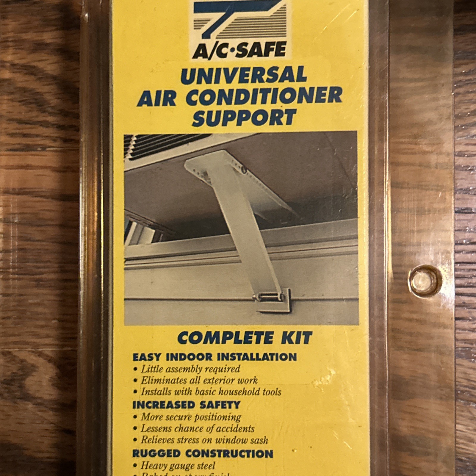 2 New Old Stock AC-SAFE UNIVERSAL AIR CONDITIONER SUPPORT AC-080 BRACKET USA
