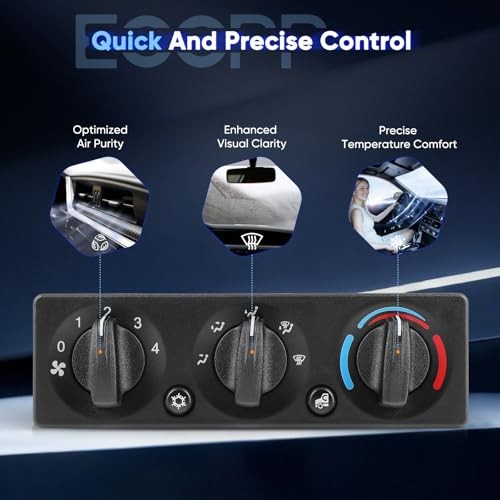 A/C Heater Climate Control Module Panel Q21-6119 Compatible with 1995-2000