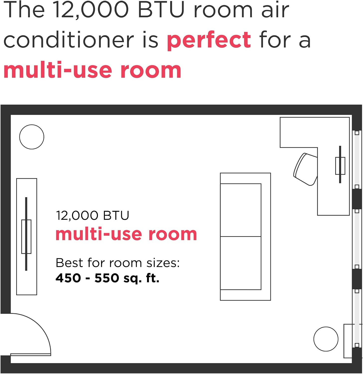 Frigidaire Gallery 12,000 BTU Smart Inverter Window Air Conditioner with Wi-Fi,