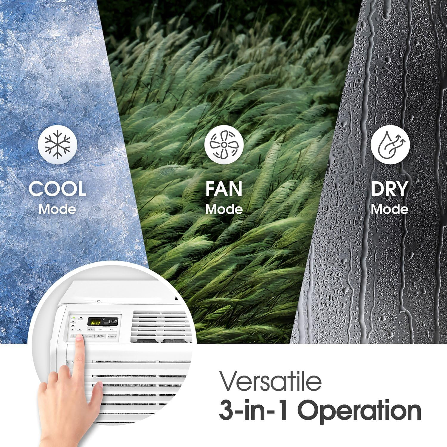 LG ,000 BTU Window Air Conditioner, 115V, Cools 250 Sq.Ft. for Bedroom, Den, Liv