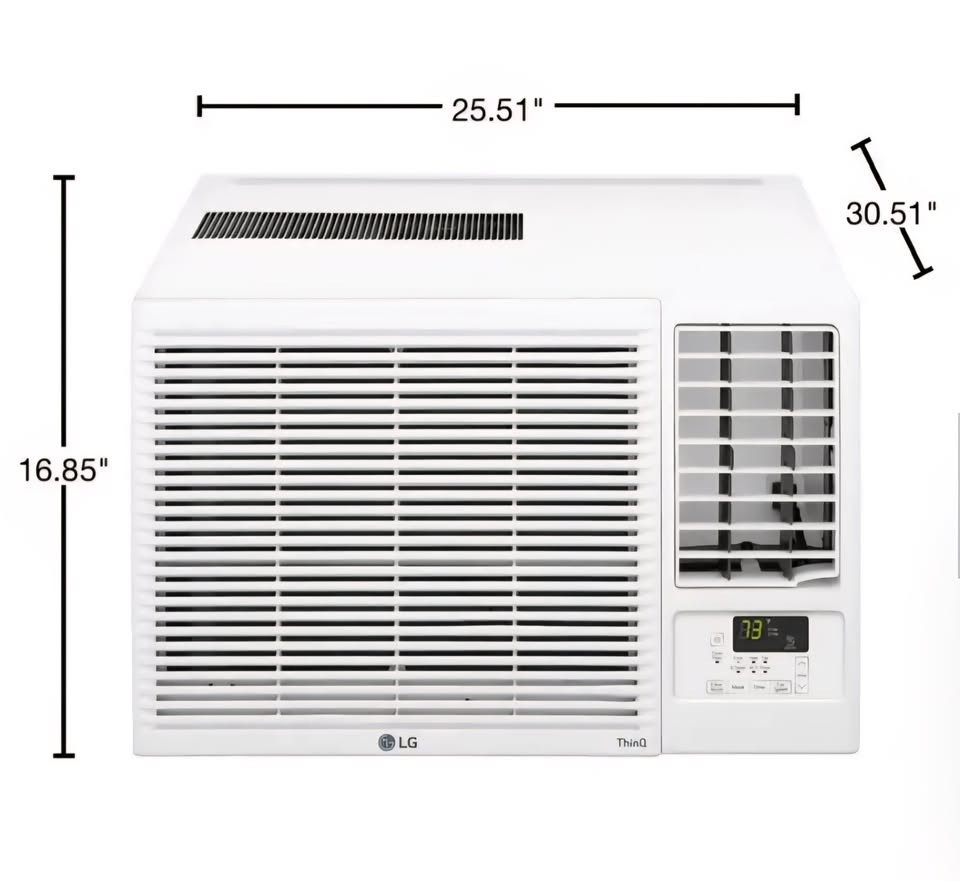 LG LW1823HR 18000 BTU Window AC w/ Heat, Remote, Timer, 230V White – Pickup Only