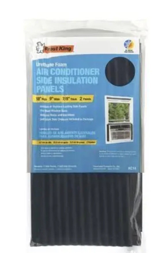 Thermwell Window Air Conditioner Foam Side Panels, 9 x 18 x 7/8-In., 2-Pack