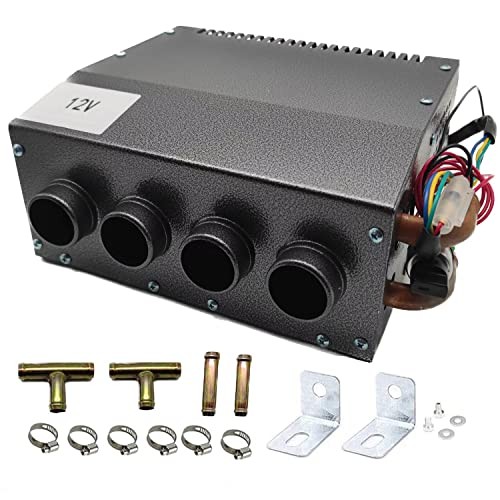Hydronic Heater 12V 4 Front Vents, Compact Design, Portable 4 Ports new