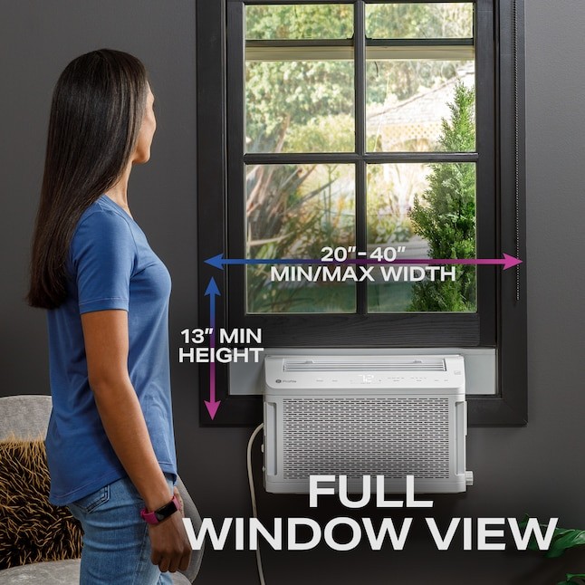 GE Profile ClearView 8,300 BTU Smart Ultra Quiet Window Air Conditioner