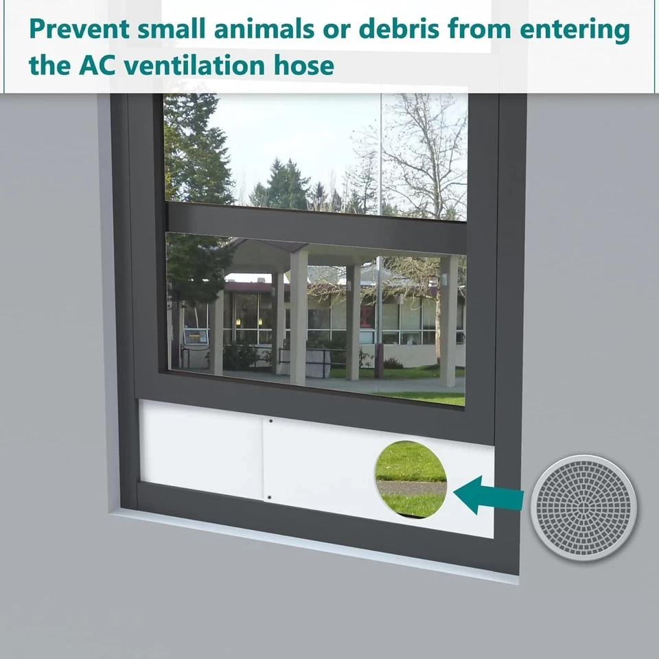 Daisypower Sliding Door Kit for Portable Air Conditioner,Adjustable Seal Panels
