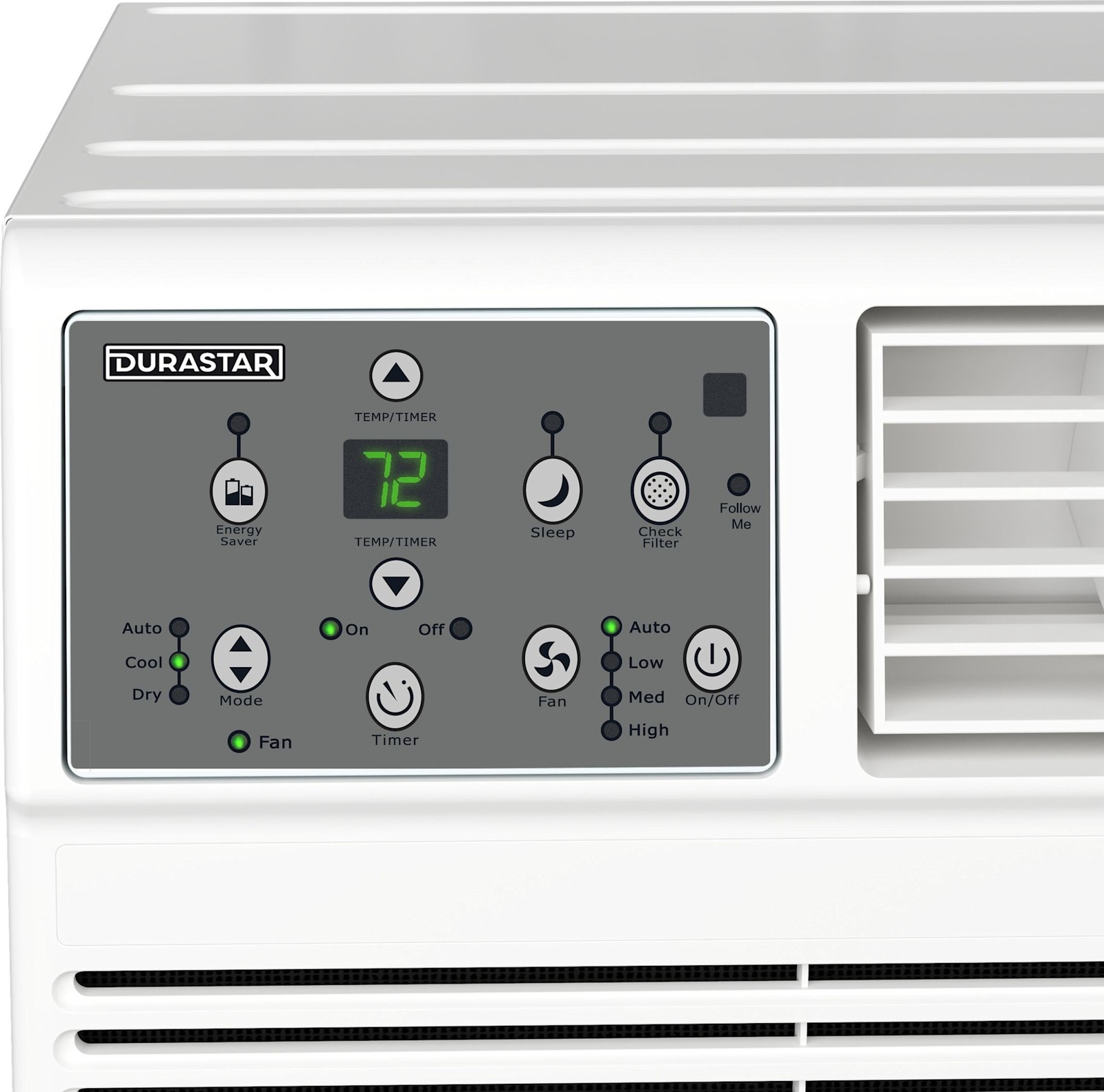 Durastar DRTAC121XNA1 12,000 BTU 115V Through the Wall Air – White