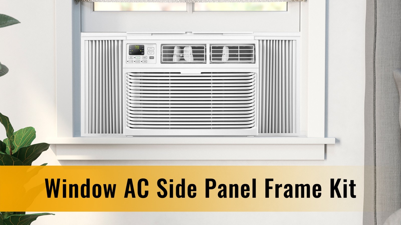 Window Air Conditioner Side Panel Frame Set 8000BTU Insulation Filler Kit Left