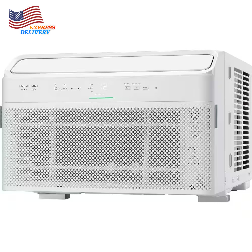 12000 BTU 115-Volts Window Air Conditioner Cools 550 Sq Ft with Remote and Wi-Fi