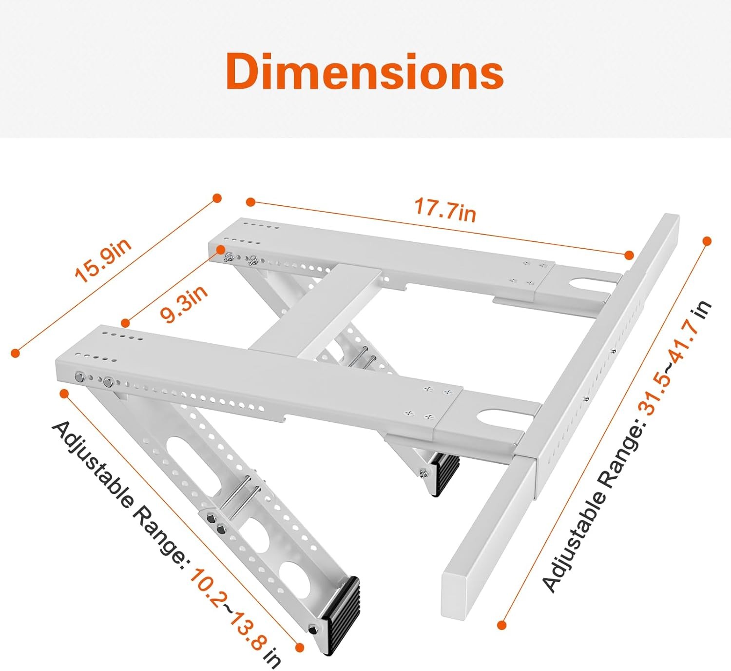 Universal Window Air Conditioner Mounting Support Bracket – Heavy Duty – 200 lbs
