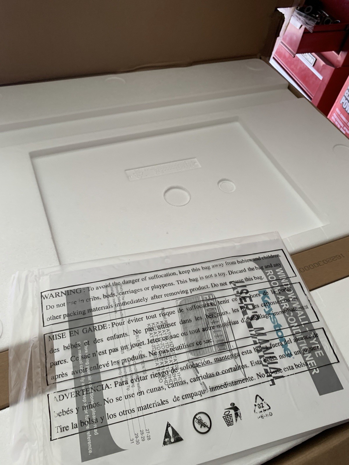 KEYSTONE 12,000 BTU 230V Through-The-Wall Air Conditioner KSTAT12-2D 12000