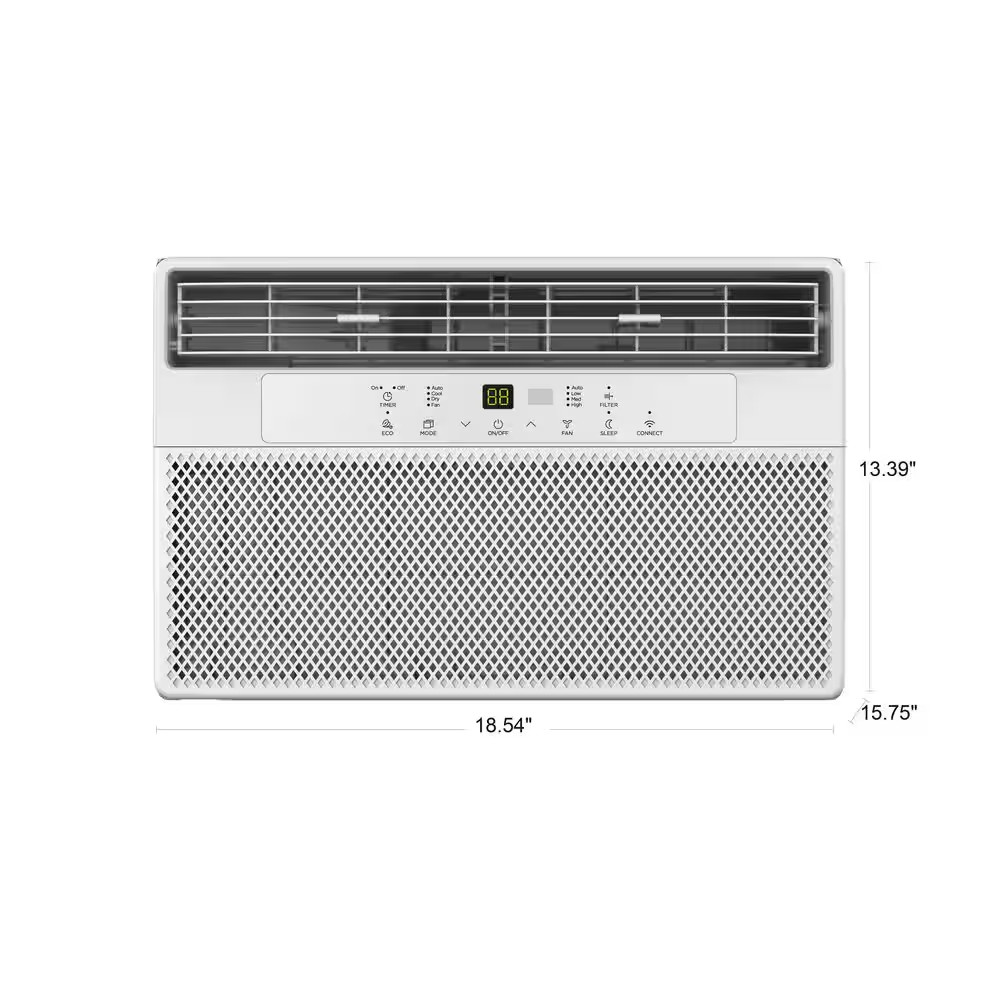 8,000 BTU 115-Volt Window Air Conditioner Cools 350 Sq. Ft. with Dehumidifier in