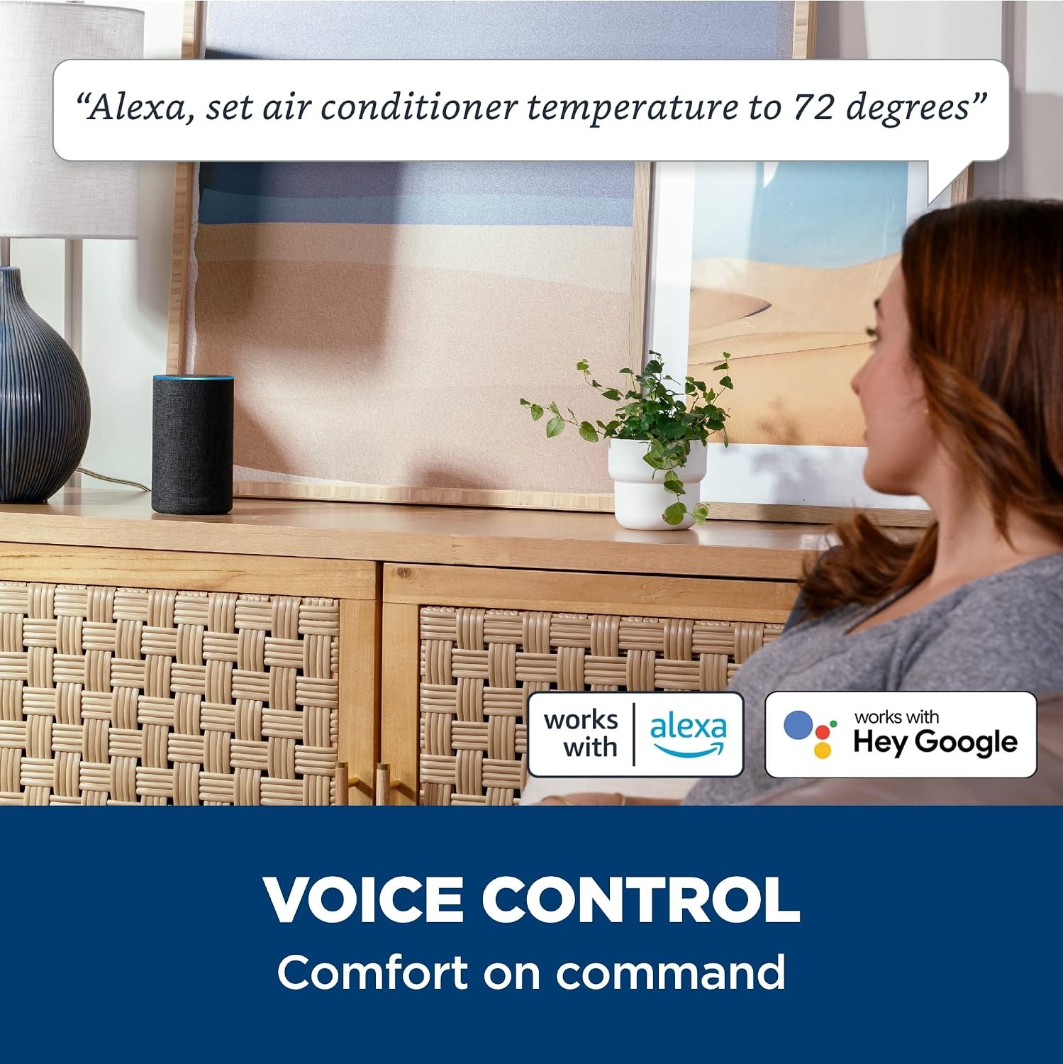 Window Air Conditioner 8000 BTU Wi-Fi Enabled Energy-Efficient Cooling Medium