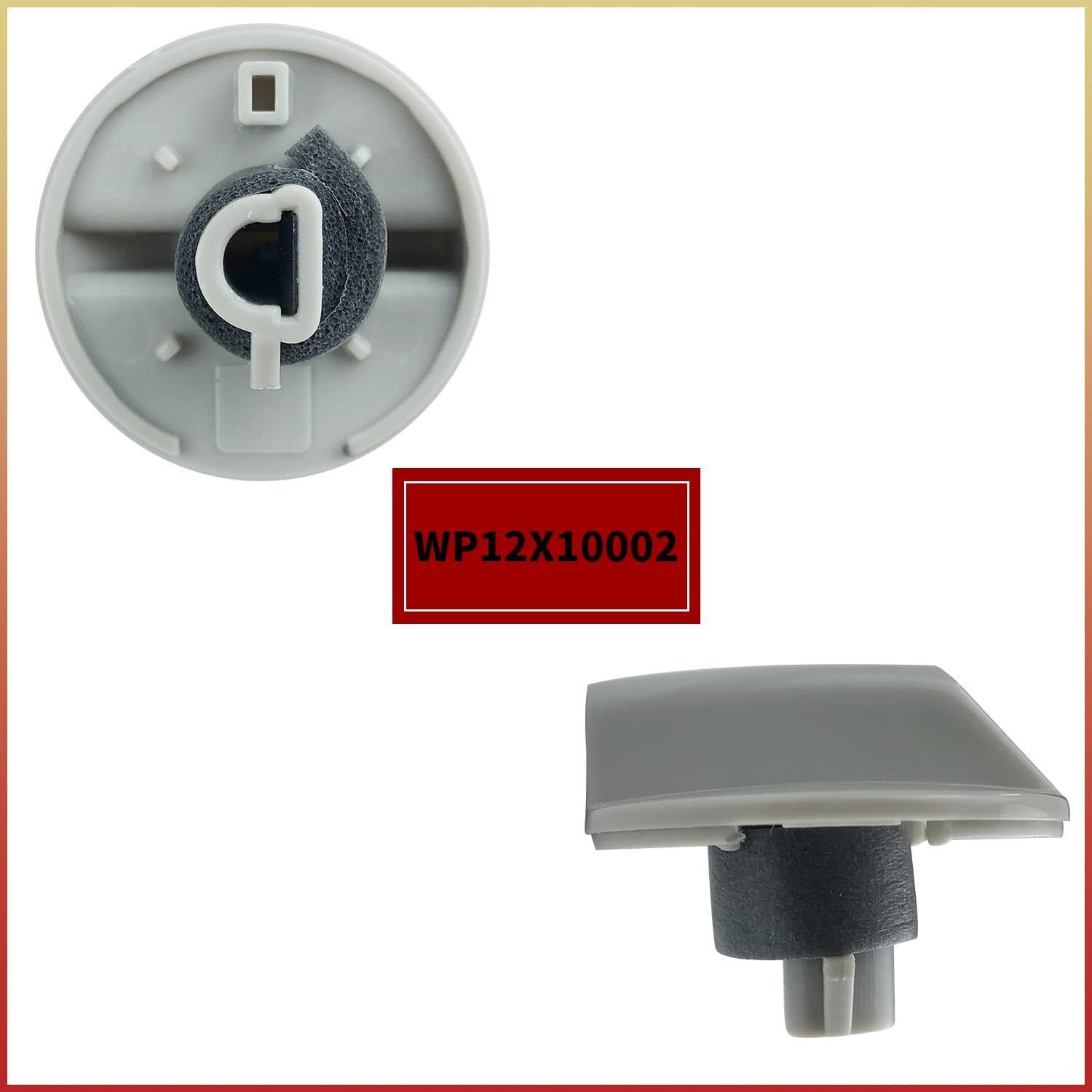 2 Pcs WP12X10002 Air Conditioner Control Knob Replacement Part – Compatible with