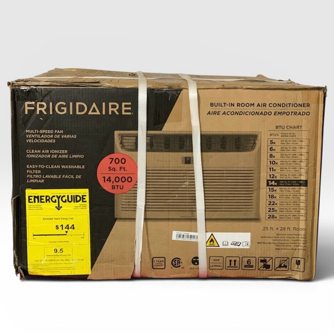 Frigidaire 230V 14000 BTU Through The Wall AC Air Conditioner Cools 700 Sq Ft