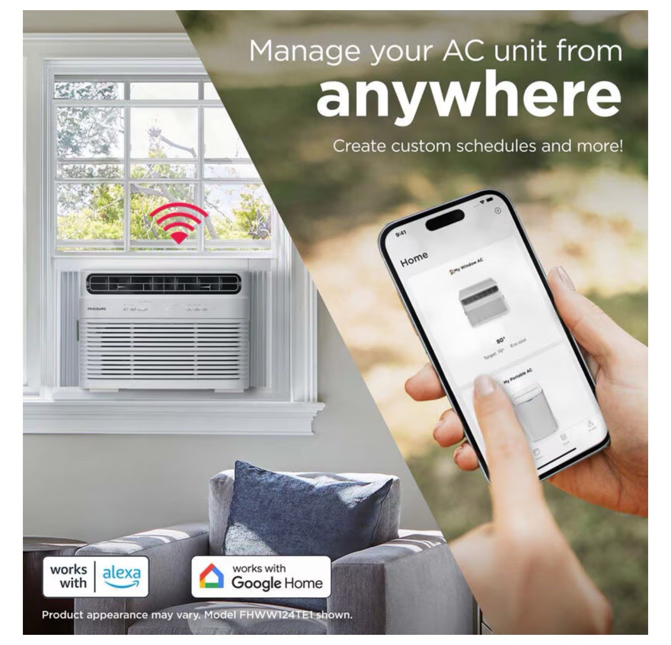 Frigidaire 24,000 BTU 230 Volt Inverter Technology Window Air Conditioner Wi-Fi
