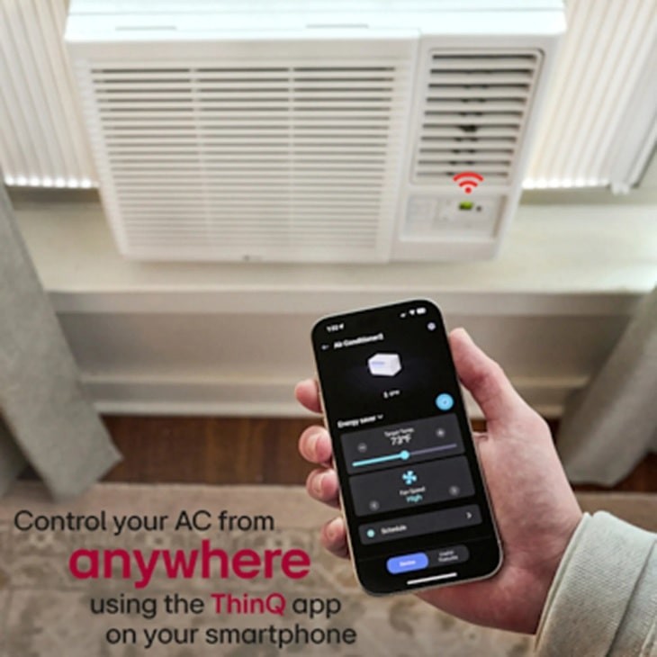 LG 12,200 BTU Smart Wi-Fi Enabled Window Air Conditioner LW1223HRSM Refurbished
